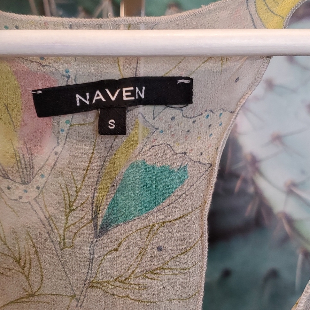 Naven Sheer Print Racerback Tank - Picture 7 of 9